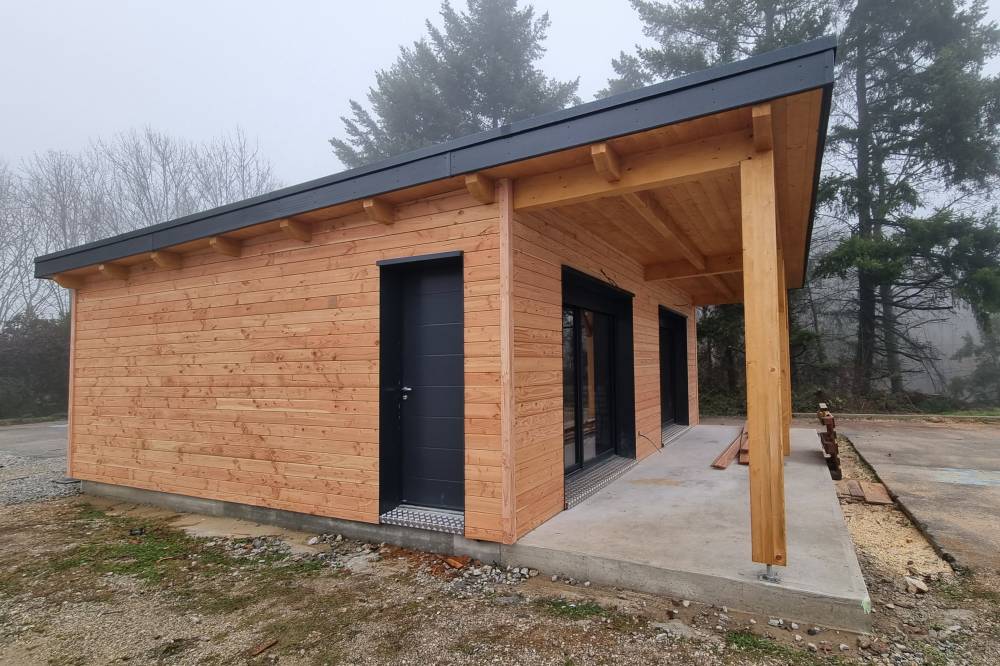 Extension - Club House - Ossature Bois - 01